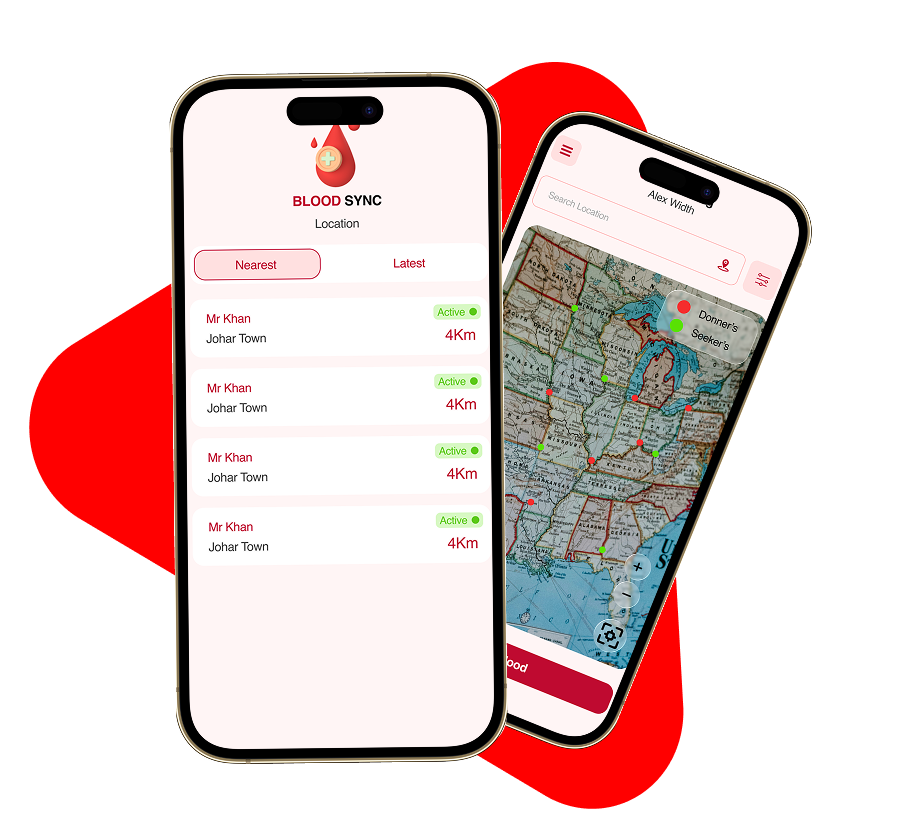 Find donors screen